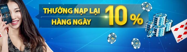 10% THƯỞNG NẠP LẠI HÀNG NGÀY TẠI CLUB W- CASINO TRỰC TUYẾN TẠI W88!