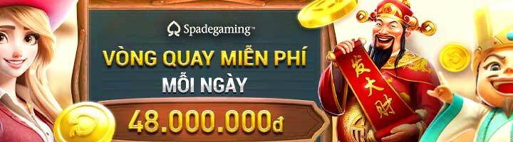 CHƠI NGAY SLOT SPADEGAMING – NH ̣N ĐẾN 50 VÒNG QUAY MIỄN PHÍ MỖI NGÀY